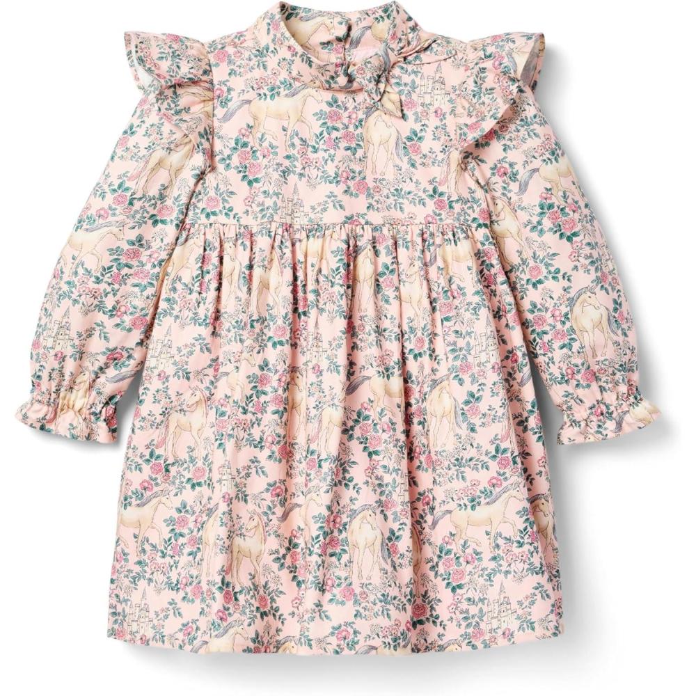 image:imageJanie and Jack Girls Unicorn Print Dress ToddlerLittle KidBig KidPink