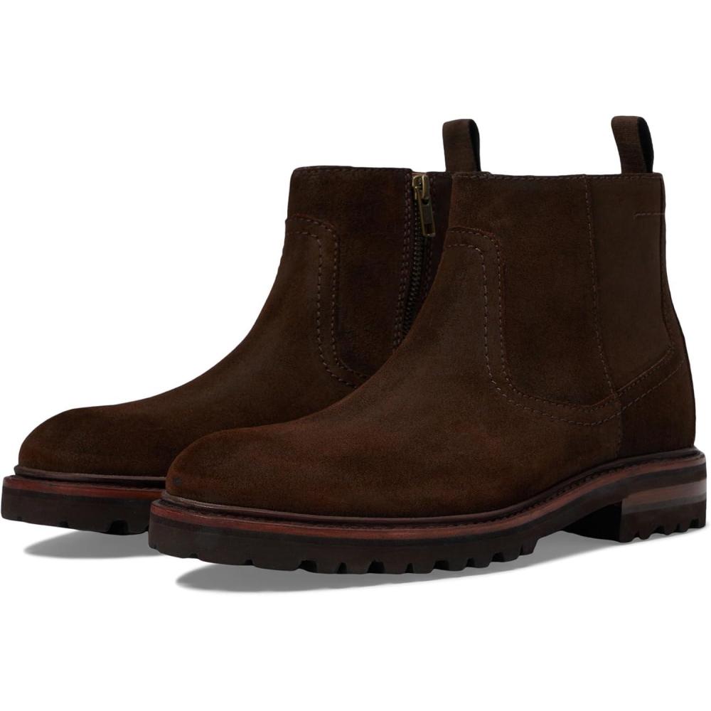 image:imageJohnston amp Murphy Mens Dudley Lug Zip Boot AnkleBrown Waxed English Suede