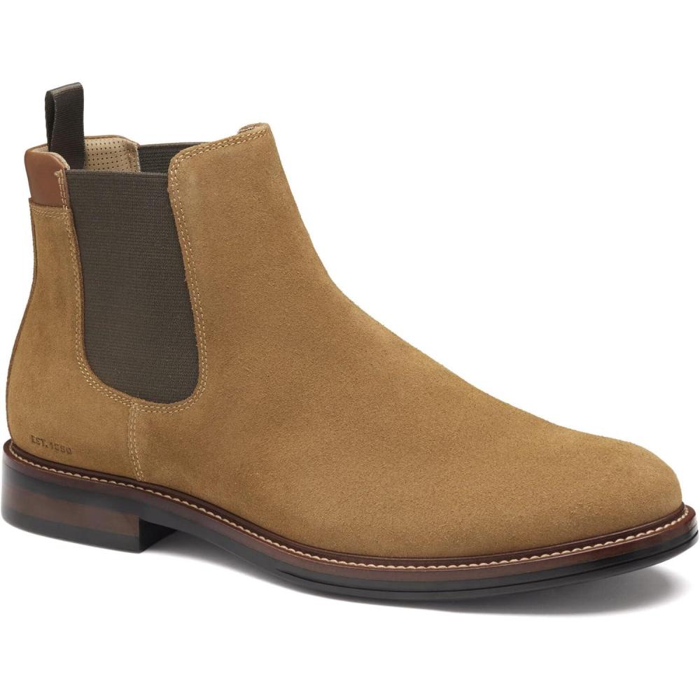 image:imageJohnston amp Murphy mens Xc4 Durham ChelseaSnuff Waterproof Waxed Suede