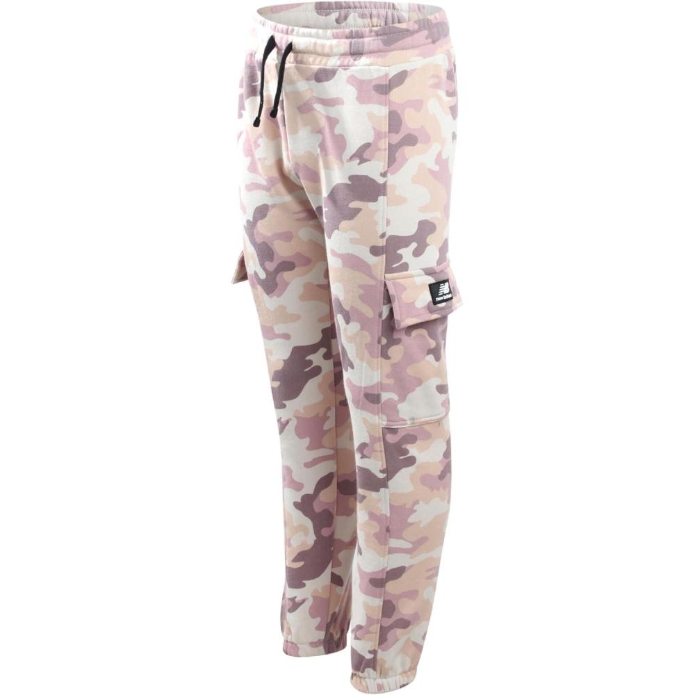 image:imageNew Balance Girls Sweatpants Soft Fleece Joggers with Drawstring Waist amp Pockets Casual Athletic Sweatpants for GirlsPink Camo
