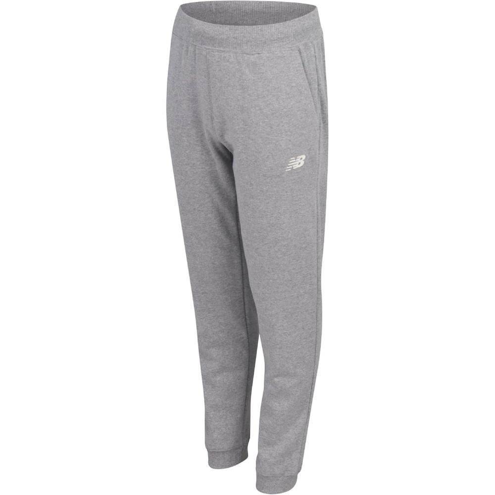 image:imageNew Balance Girls Sweatpants Soft Fleece Joggers with Drawstring Waist amp Pockets Casual Athletic Sweatpants for GirlsTeam Grey