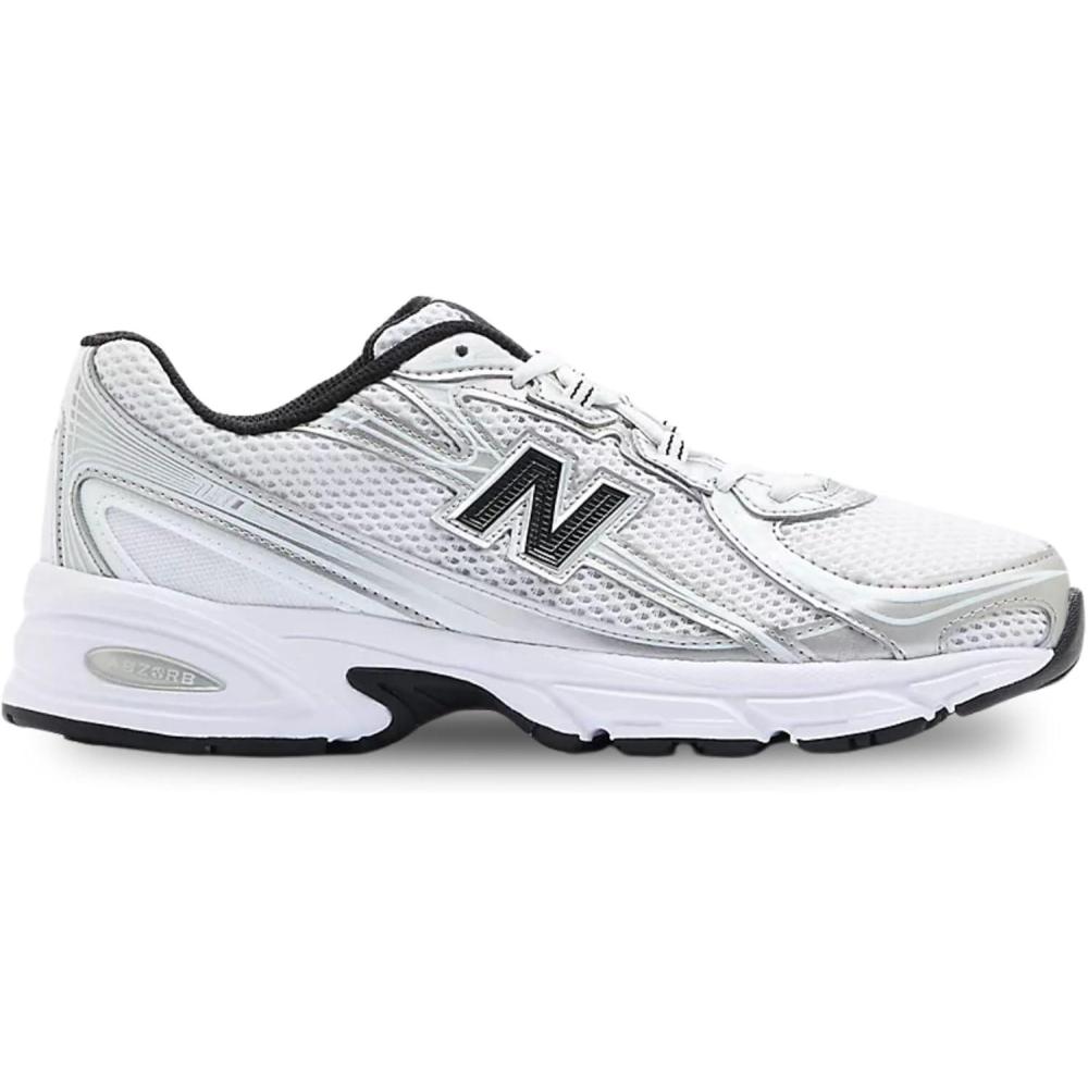image:imageNew Balance Mens MC996 Lightweight Tennis ShoeWhiteMetallic Silver 877 C 1
