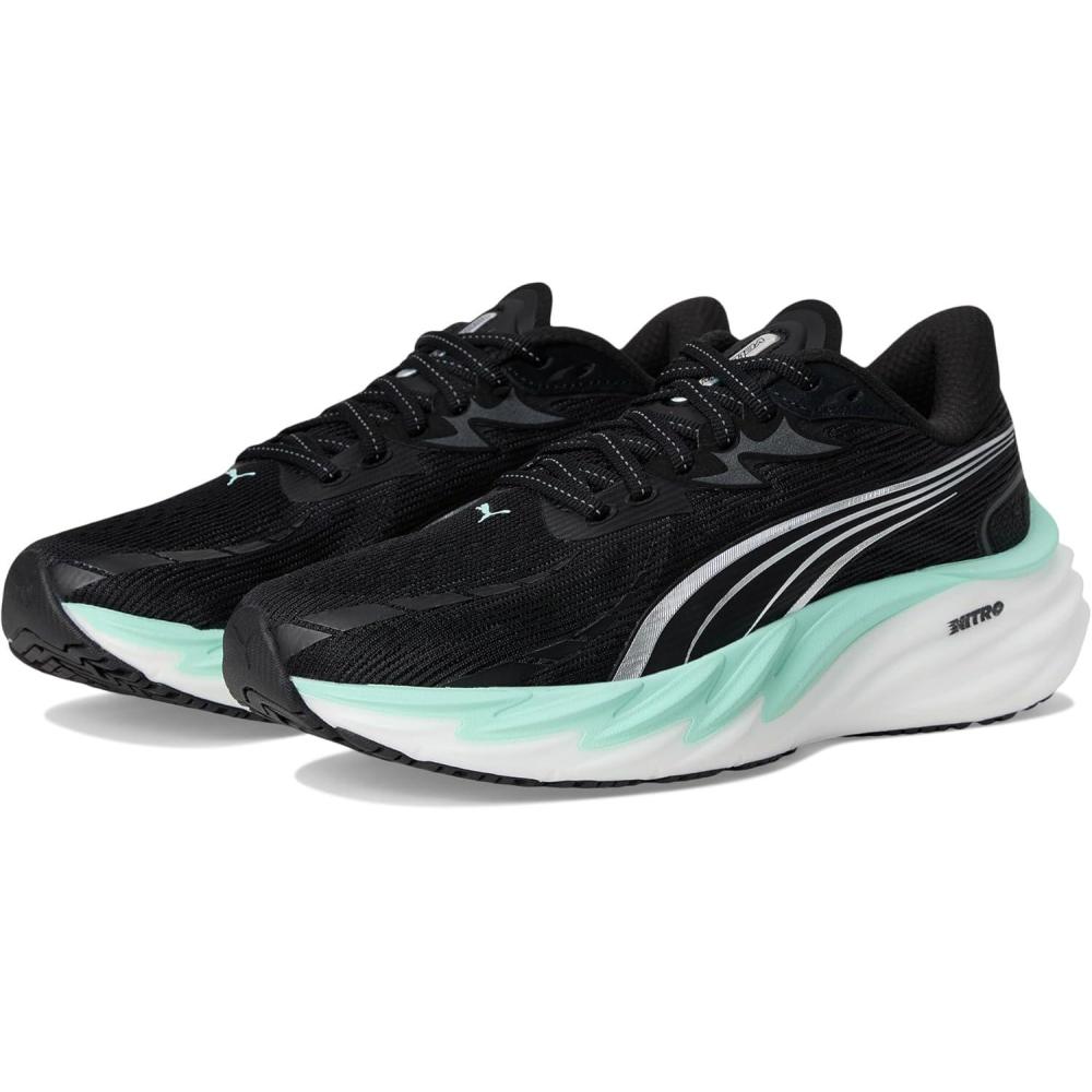 image:imagePuma Womens Velocity Nitro Running ShoesBlackMint Melt