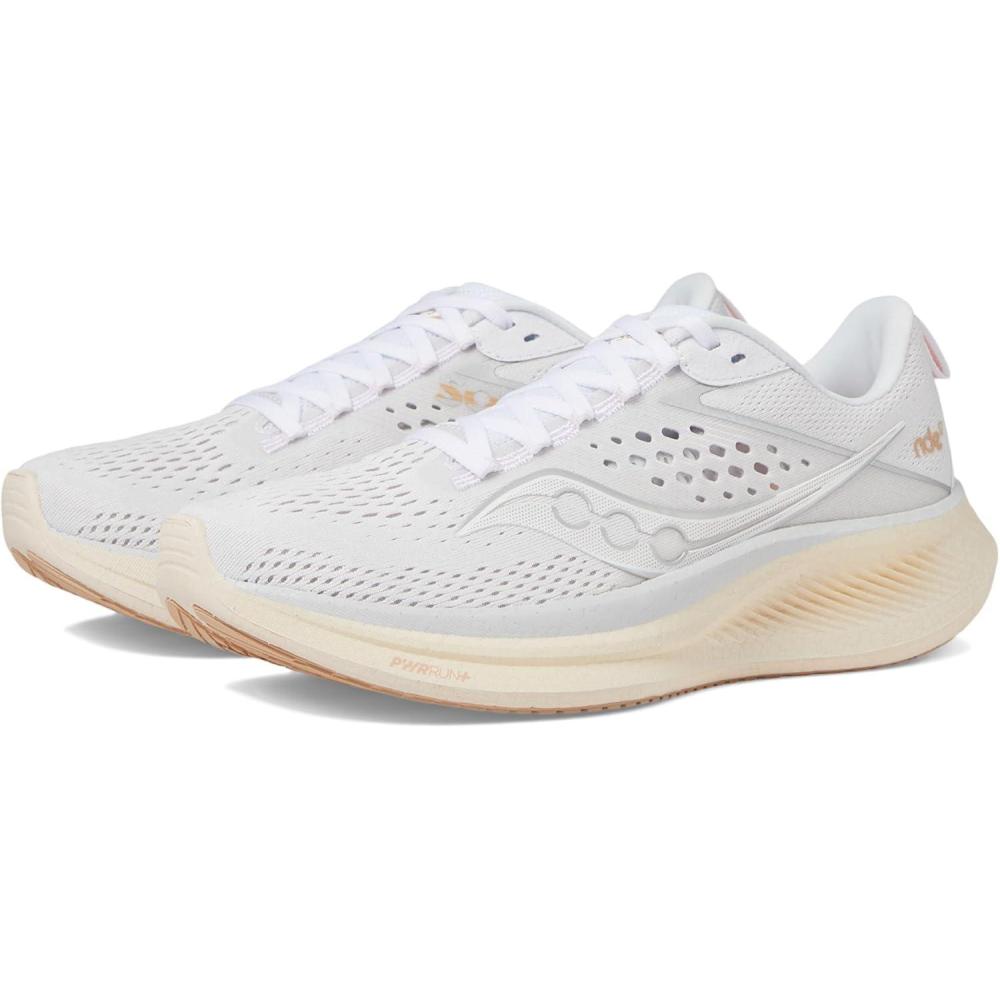image:imageSaucony Womens Ride 17 Running ShoesWhitePearl