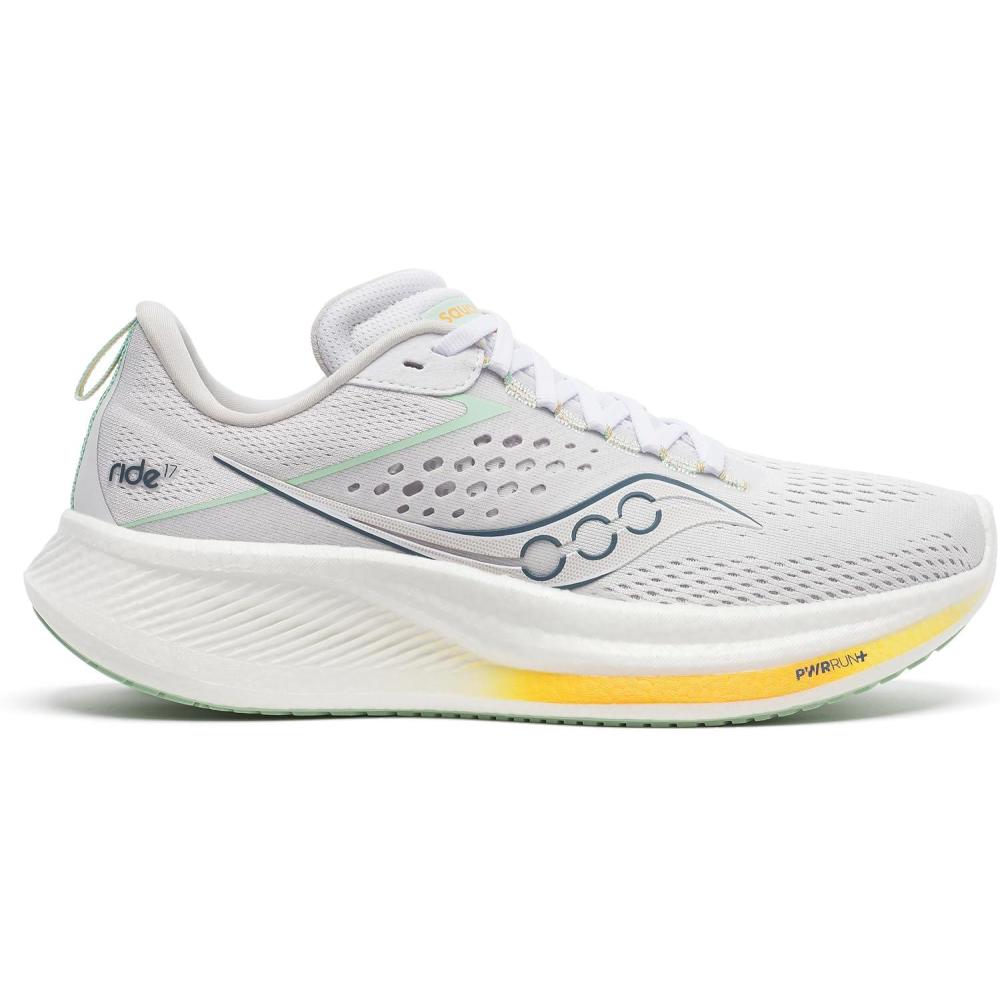 image:imageSaucony Womens Ride 17 Running ShoesWhitePeel