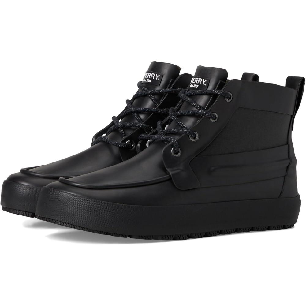 image:imageSperry Mens Sleet Laceup Rain BootBlack