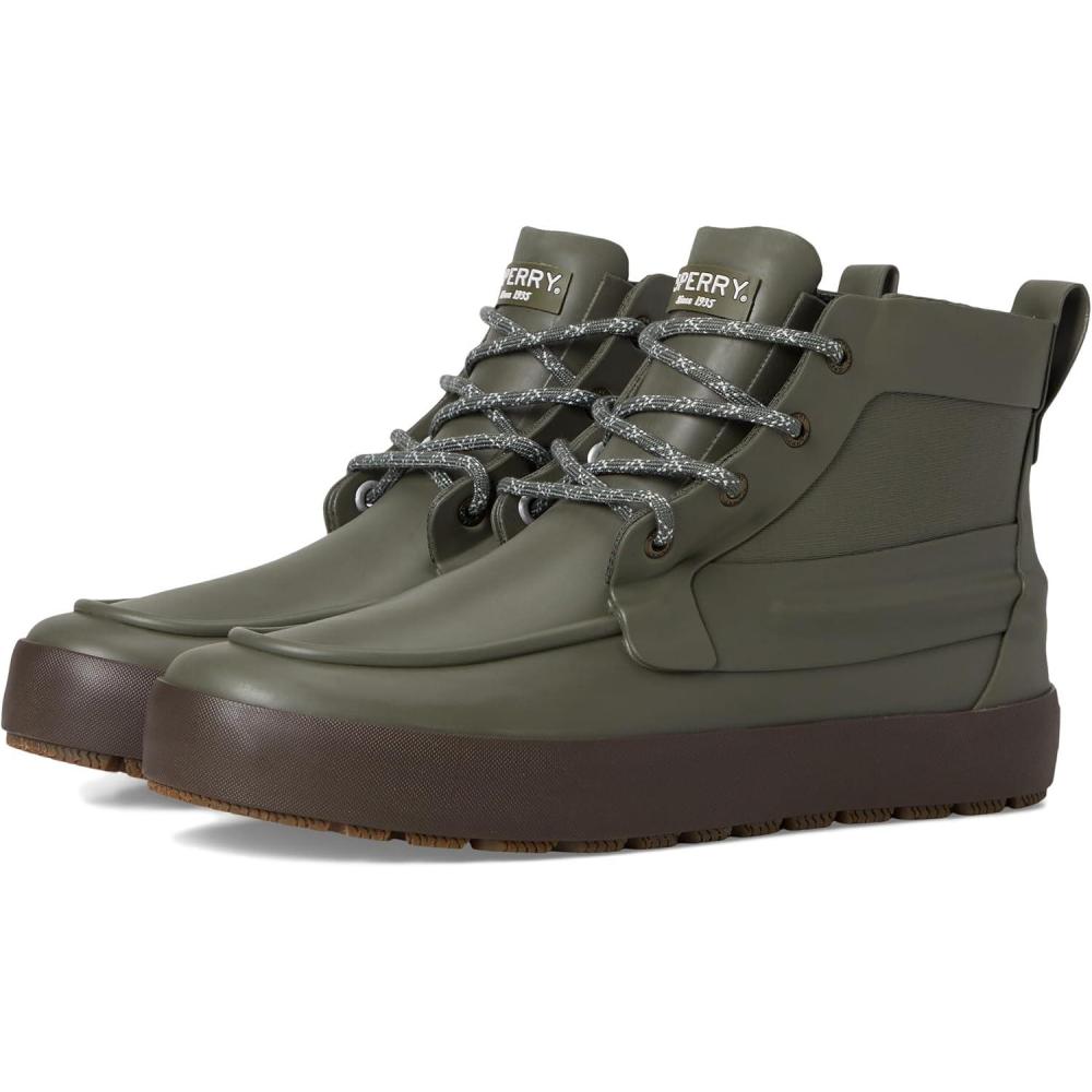image:imageSperry Mens Sleet Laceup Rain BootOlive