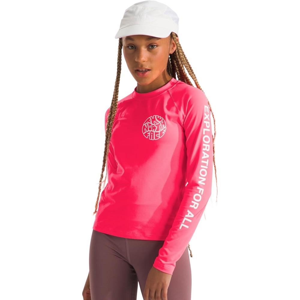 image:imageTHE NORTH FACE Girls Amphibious Long Sleeve Sun TeeRadiant Poppy