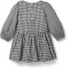 Janie and Jack Girls Check Dress (Toddler/Little Kid/Big Kid)(Black)