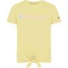 Champion girls Classic Script Tie Front Tee (Big Kids)(Sunbeam Glow)
