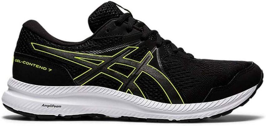 image:imageASICS Mens GelContend 7 Running ShoeBlack Hazard Green