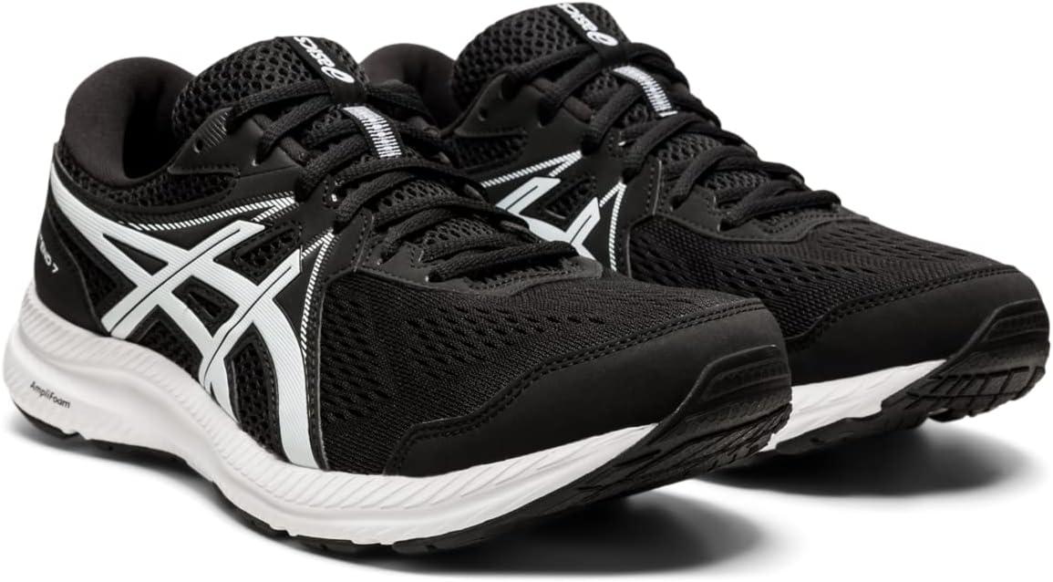 image:imageASICS Mens GelContend 7 Running ShoeBlackWhite