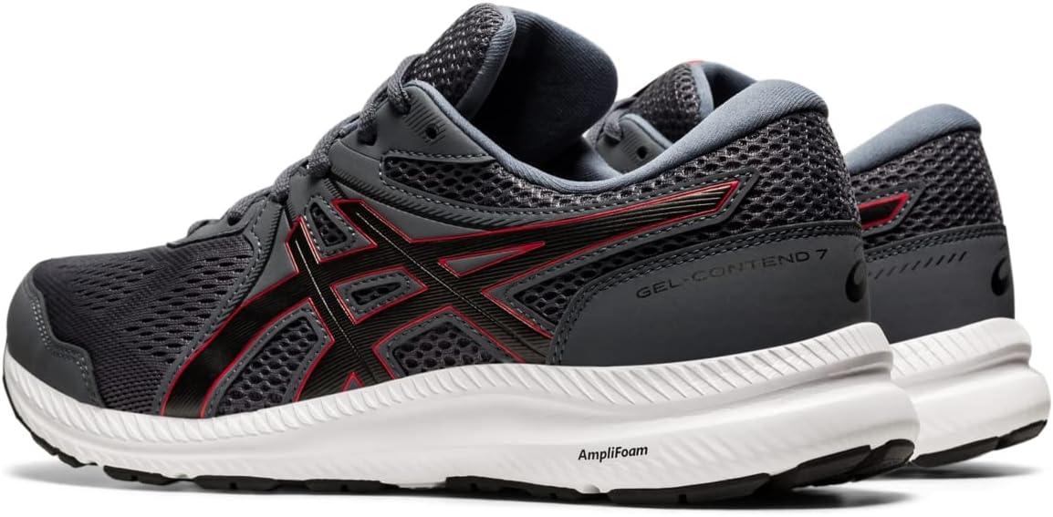 image:imageASICS Mens GelContend 7 Running ShoeCarrier GreyClassic Red