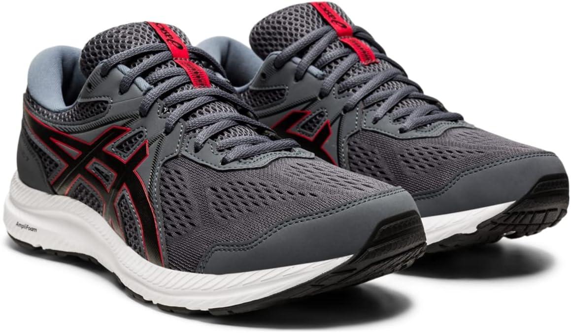 image:imageASICS Mens GelContend 7 Running ShoeCarrier GreyClassic Red