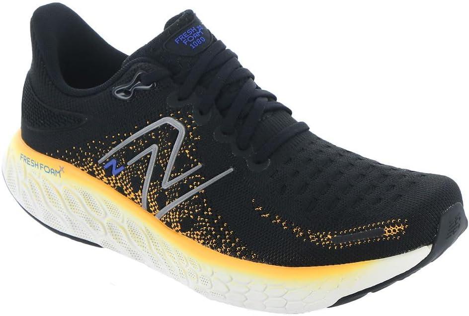 image:imageNew Balance Mens Fresh Foam 1080v6 Running ShoeBlackHot Marigold