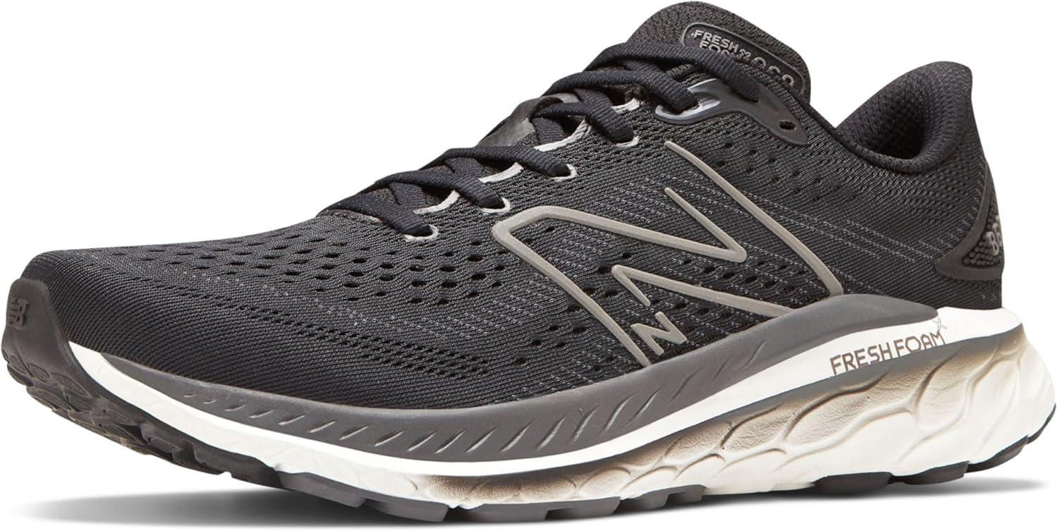 image:imageNew Balance Mens Fresh Foam 1080v6 Running ShoeBlackWhiteMagnet