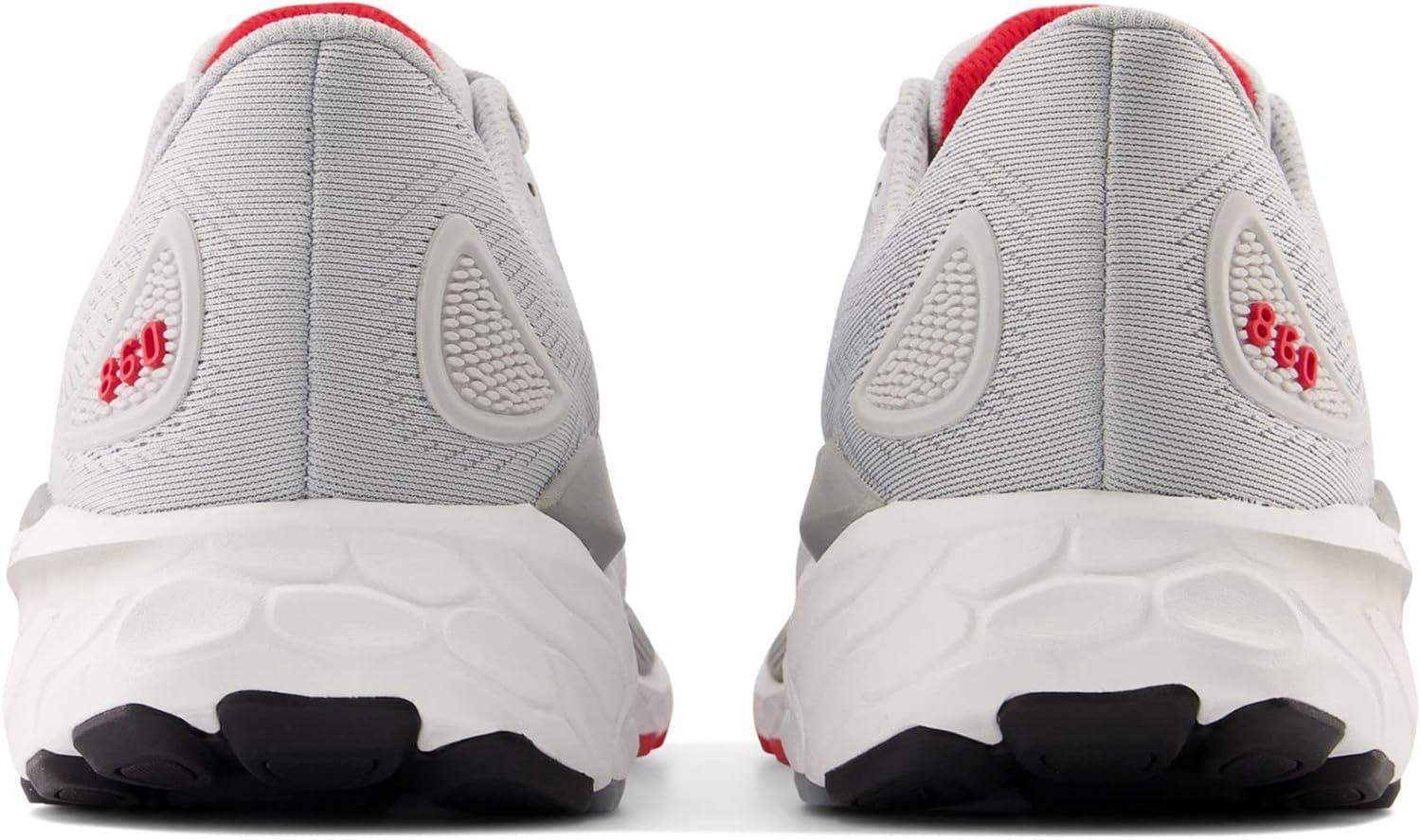 image:imageNew Balance Mens Fresh Foam 1080v6 Running ShoeLight AluminumTrue RedBlack