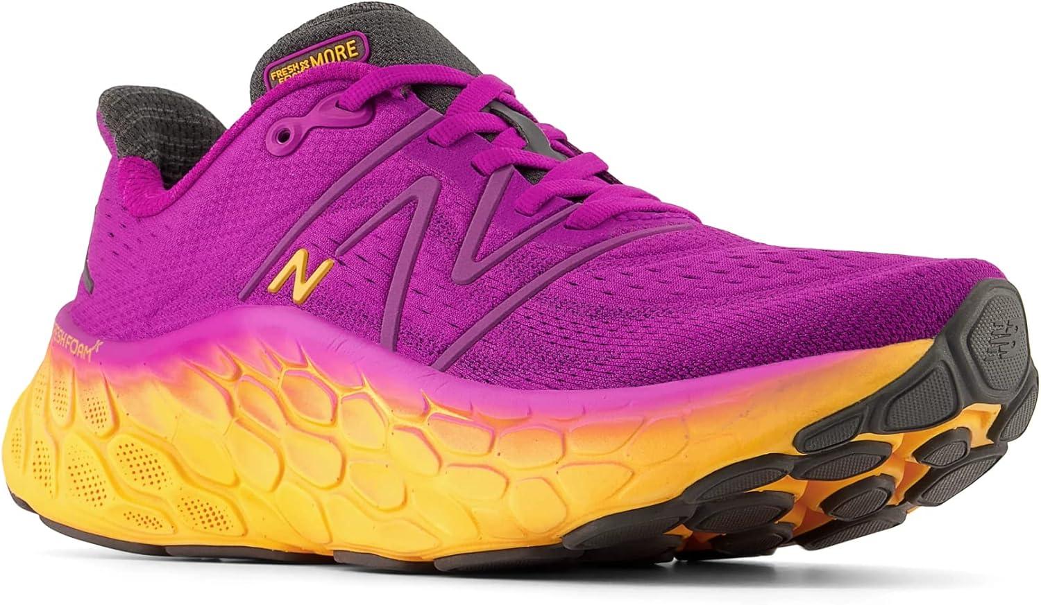 image:imageNew Balance Mens Fresh Foam 1080v6 Running ShoePurple PunchHot Marigold