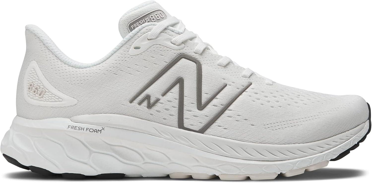 image:imageNew Balance Mens Fresh Foam 1080v6 Running ShoeWhiteDark Silver MetallicReflection