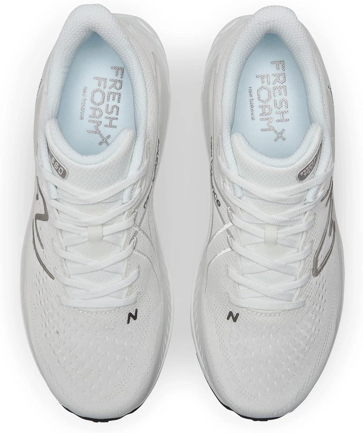 image:imageNew Balance Mens Fresh Foam 1080v6 Running ShoeWhiteDark Silver MetallicReflection