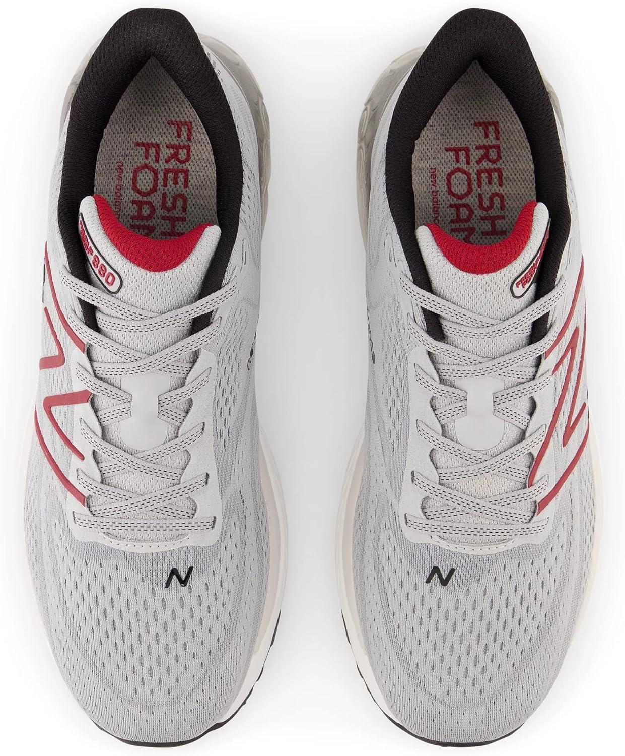 image:imageNew Balance Mens Fresh Foam X 880 V13 Running ShoesAluminum GreyCrimsonBlack