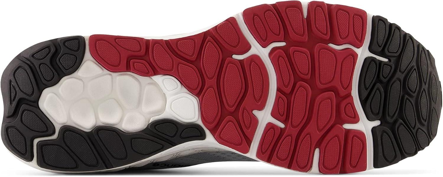 image:imageNew Balance Mens Fresh Foam X 880 V13 Running ShoesAluminum GreyCrimsonBlack