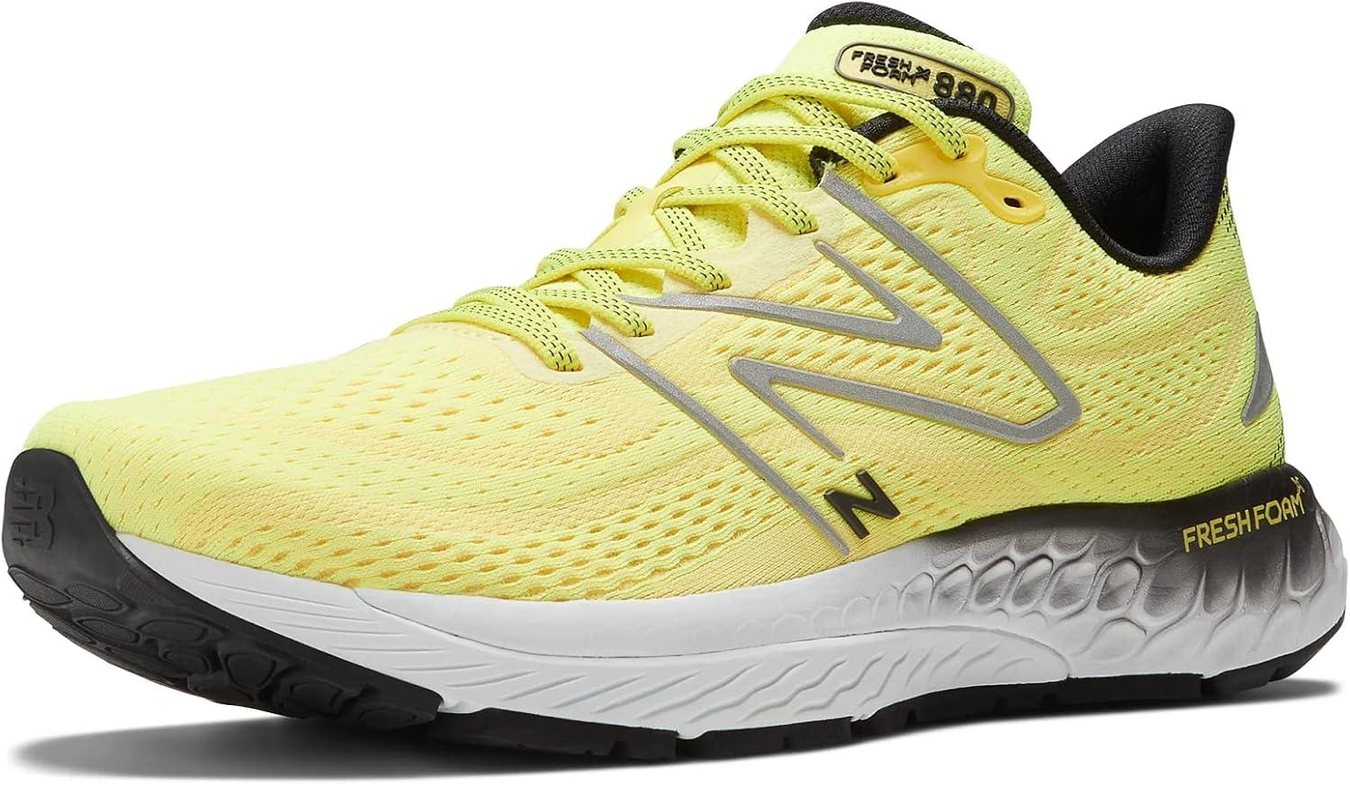 image:imageNew Balance Mens Fresh Foam X 880 V13 Running ShoesCosmic PineappleSilver MetallicBlack Metallic