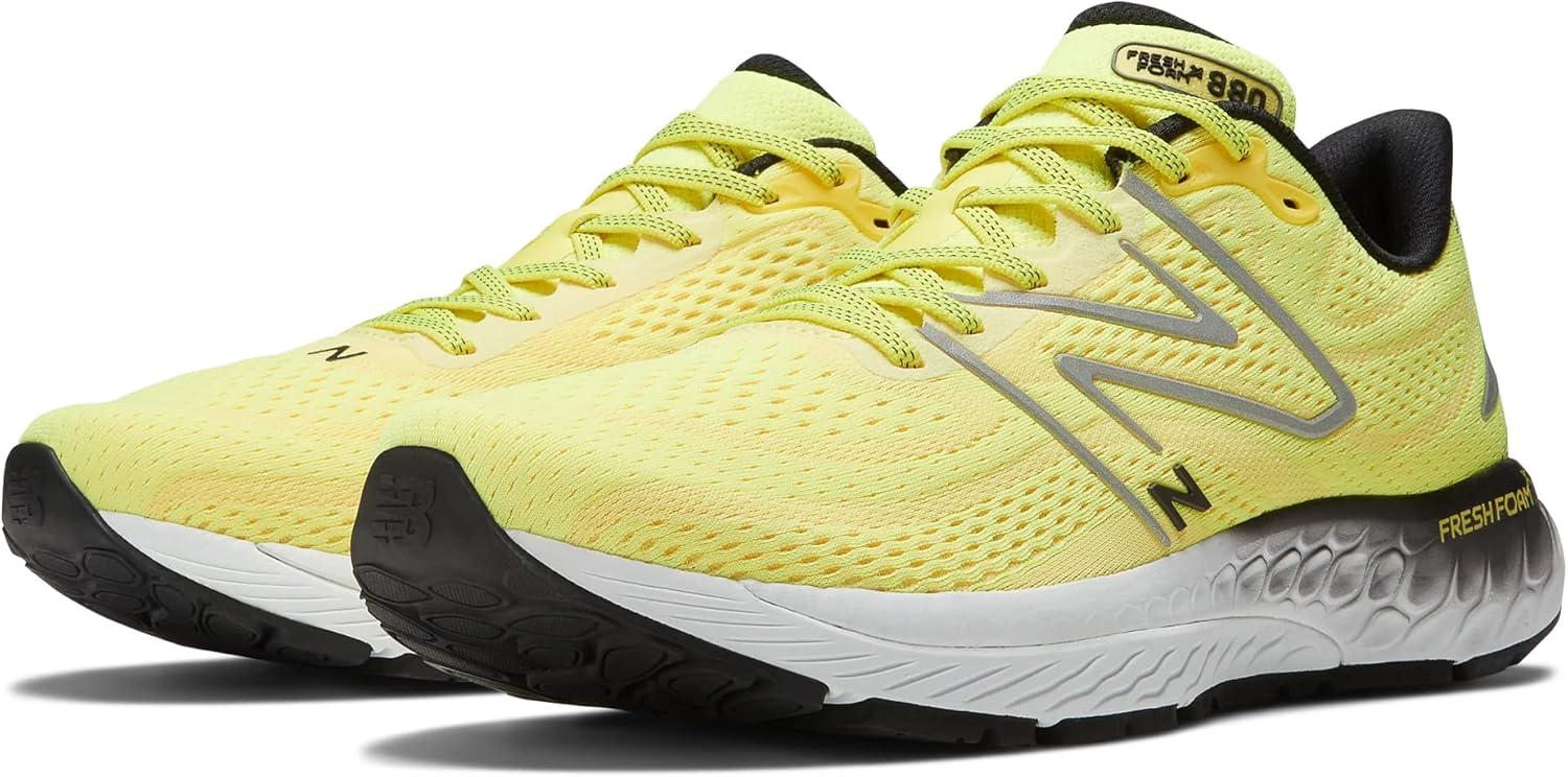 image:imageNew Balance Mens Fresh Foam X 880 V13 Running ShoesCosmic PineappleSilver MetallicBlack Metallic