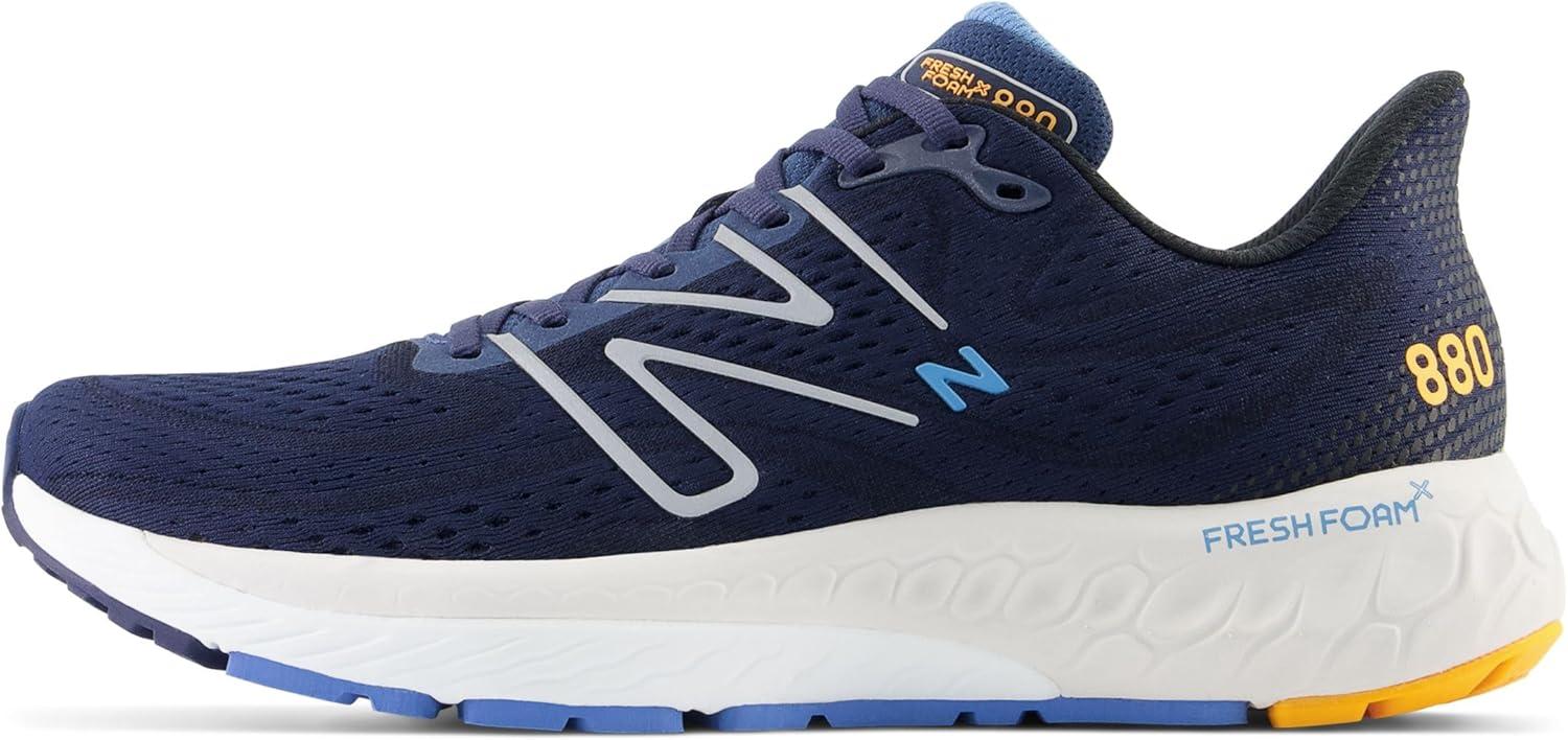 image:imageNew Balance Mens Fresh Foam X 880 V13 Running ShoesNb NavyHeritage BlueHot Marigold