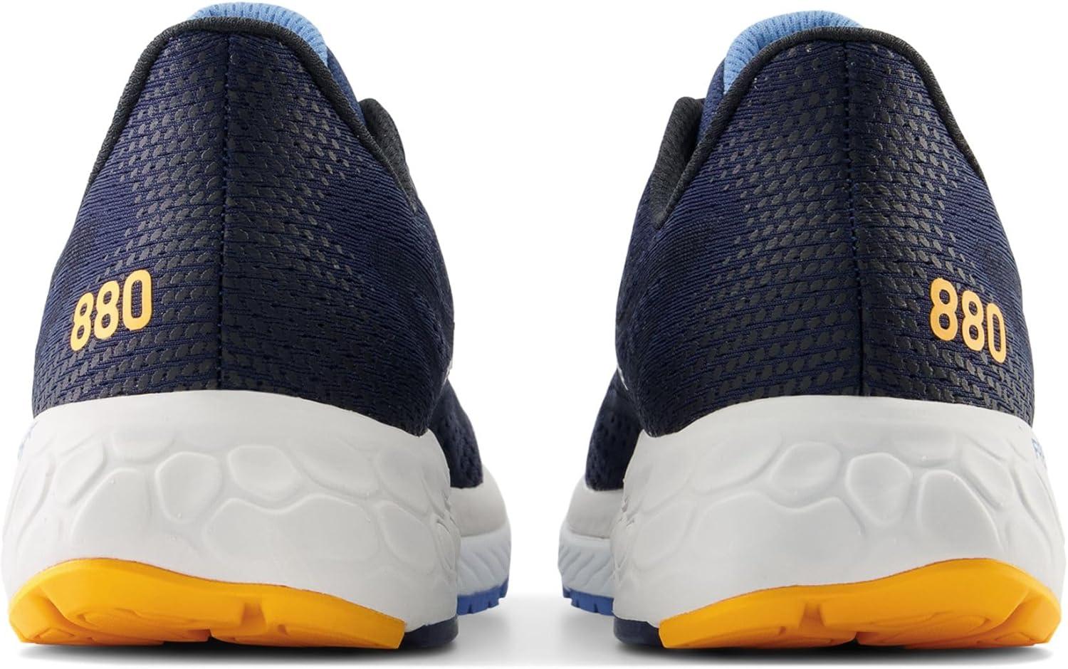 image:imageNew Balance Mens Fresh Foam X 880 V13 Running ShoesNb NavyHeritage BlueHot Marigold