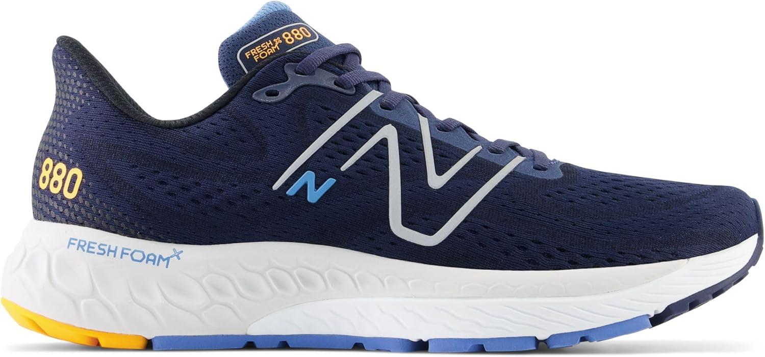 image:imageNew Balance Mens Fresh Foam X 880 V13 Running ShoesNb NavyHeritage BlueHot Marigold