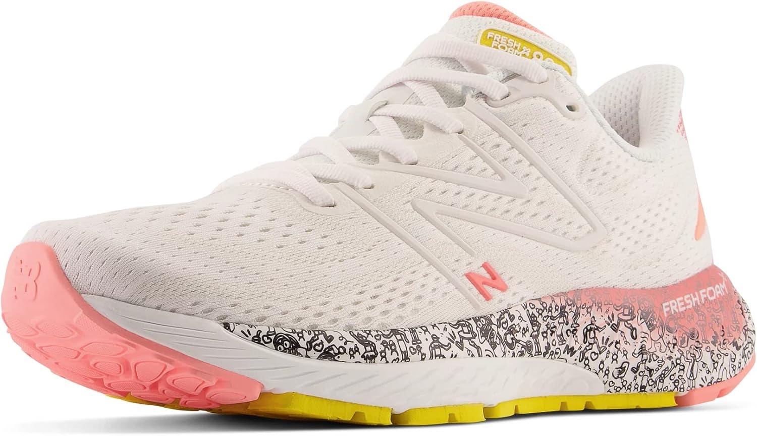 image:imageNew Balance Mens Fresh Foam X 880 V13 Running ShoesWhiteGrapefruit