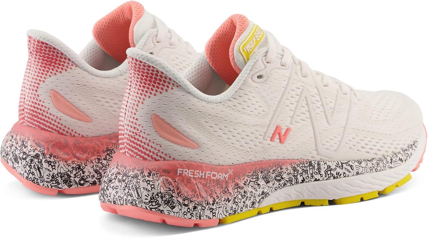 image:imageNew Balance Mens Fresh Foam X 880 V13 Running ShoesWhiteGrapefruit