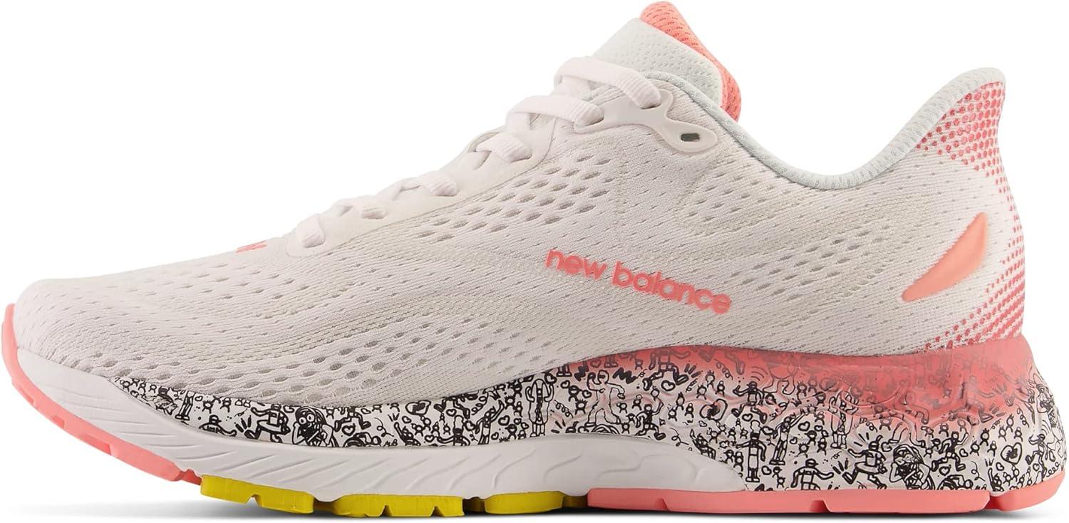 image:imageNew Balance Mens Fresh Foam X 880 V13 Running ShoesWhiteGrapefruit