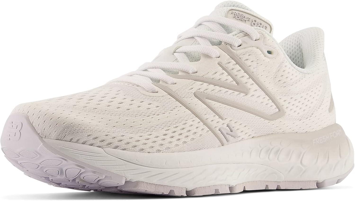 image:imageNew Balance Mens Fresh Foam X 880 V13 Running ShoesWhiteLight Silver MetallicQuartz Grey