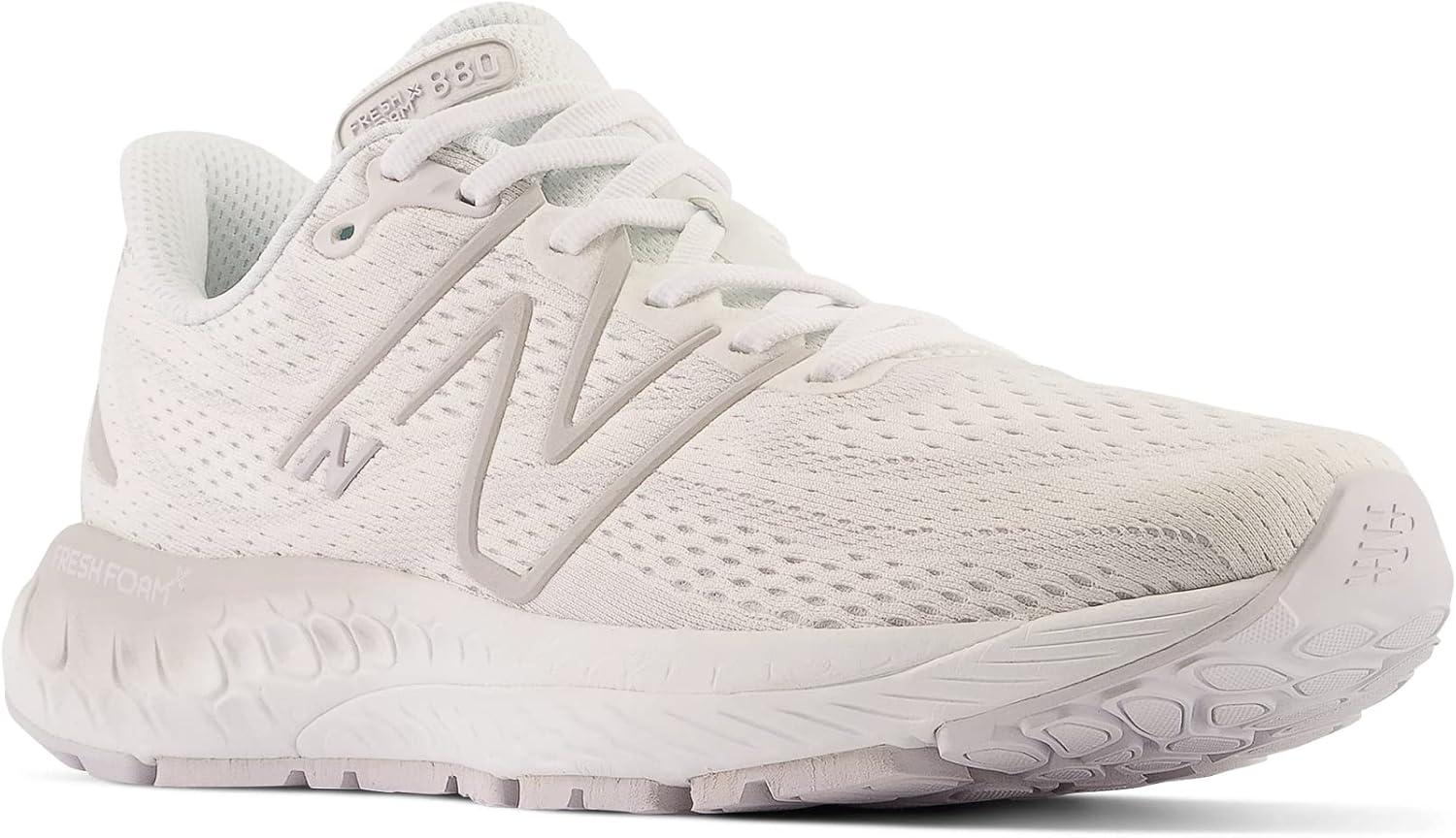 image:imageNew Balance Mens Fresh Foam X 880 V13 Running ShoesWhiteLight Silver MetallicQuartz Grey