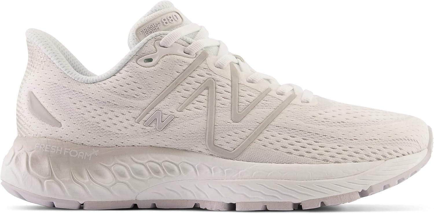 image:imageNew Balance Mens Fresh Foam X 880 V13 Running ShoesWhiteLight Silver MetallicQuartz Grey