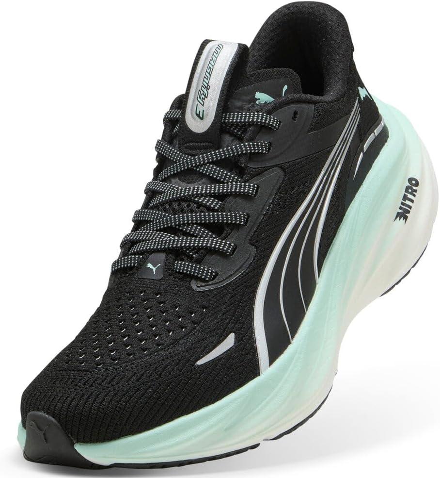 image:imagePuma Womens Magnify Nitro 3 Running ShoesPuma BlackMint Melt