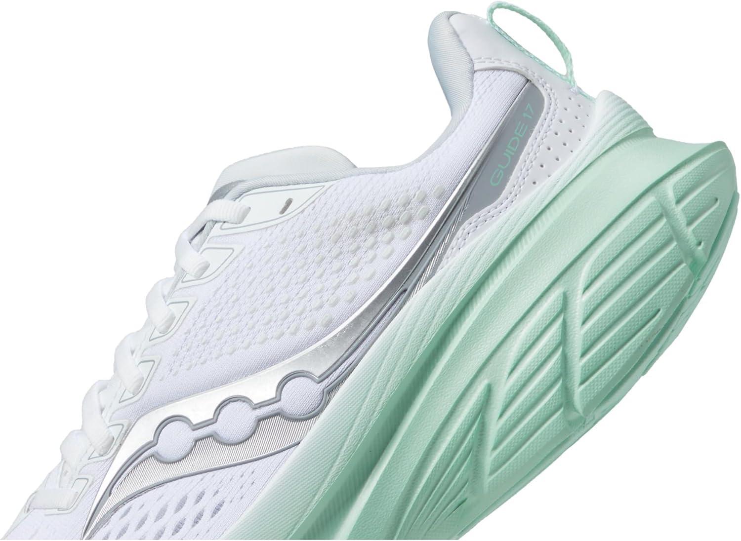 image:imageSaucony Womens Guide 17 Running SneakersWhiteJade