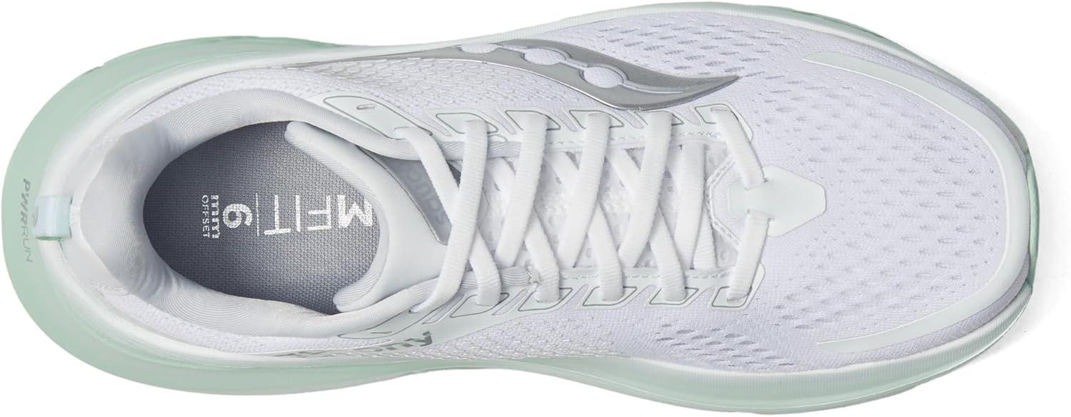 image:imageSaucony Womens Guide 17 Running SneakersWhiteJade