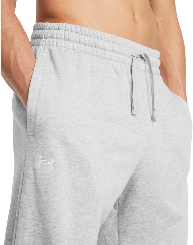 image:imageUnder Armour Mens Rival Fleece Pants011 Mod Gray Light Heather White
