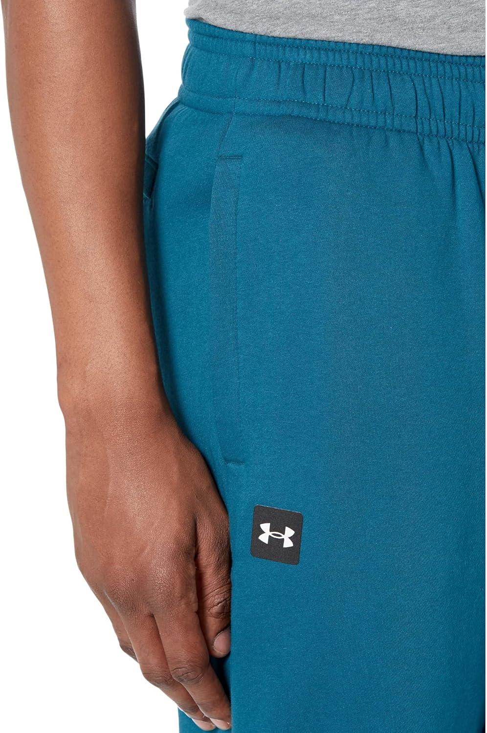 image:imageUnder Armour Mens Rival Fleece Pants716 Tourmaline Teal Onyx White