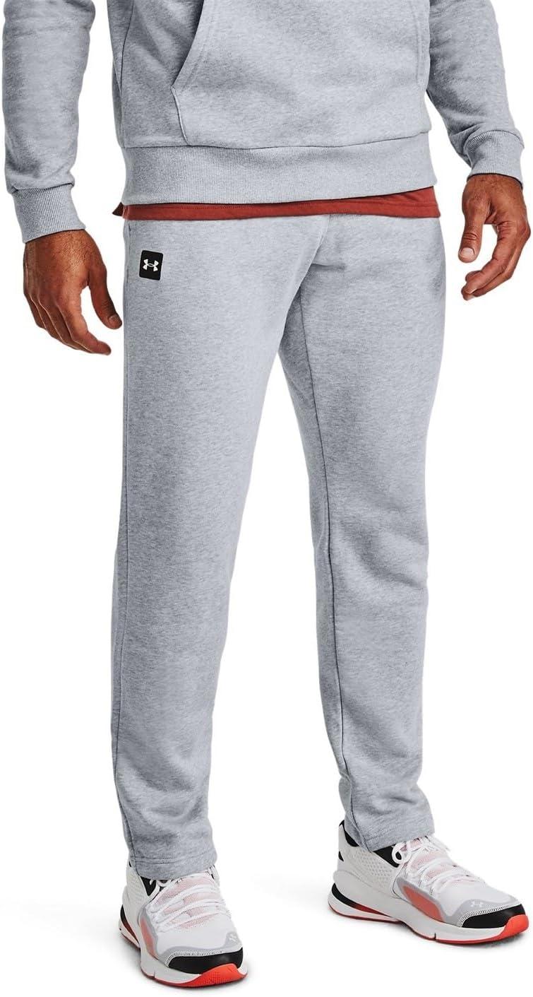 image:imageUnder Armour Mens Rival Fleece PantsMod Gray Light Heather 011Onyx White