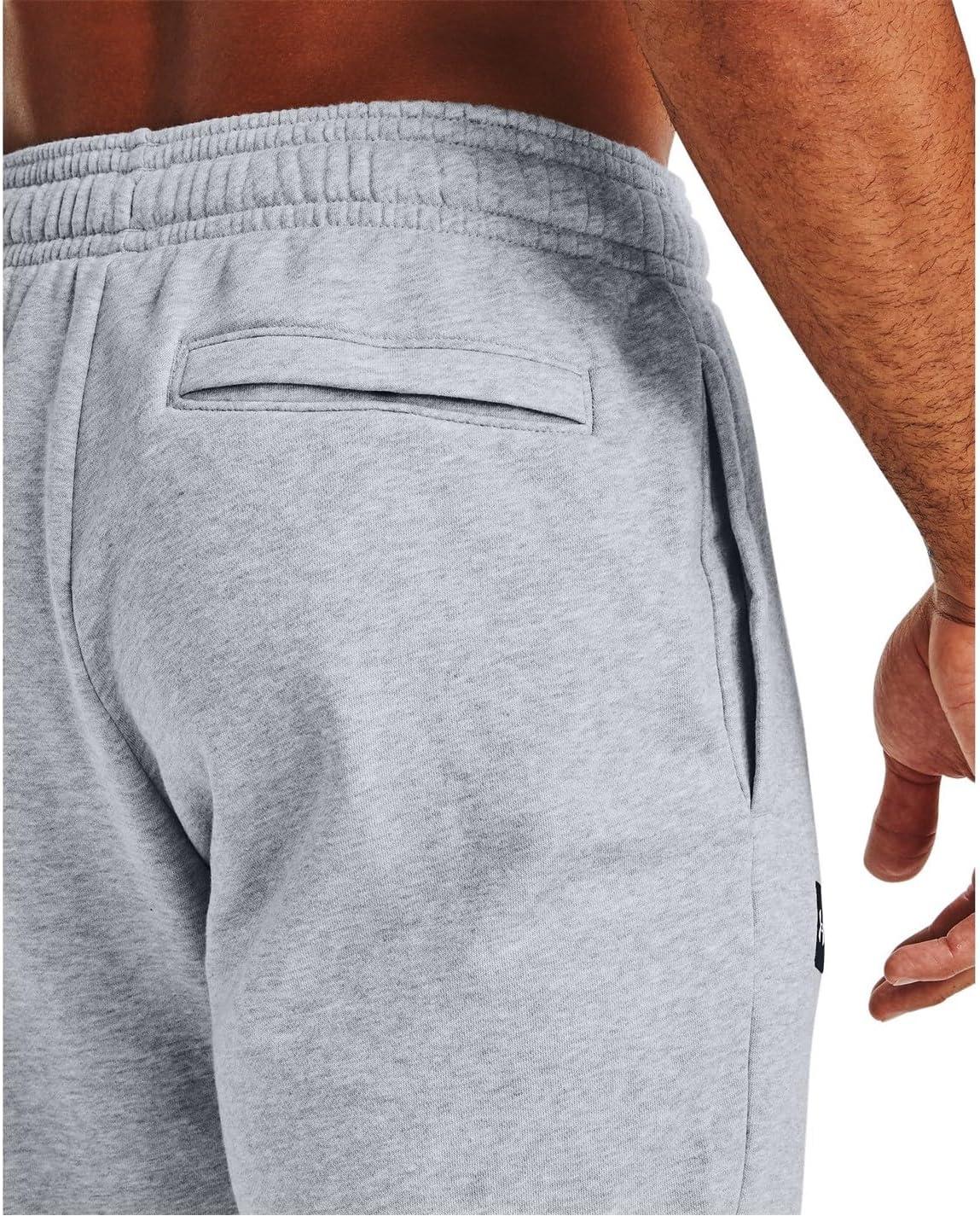 image:imageUnder Armour Mens Rival Fleece PantsMod Gray Light Heather 011Onyx White