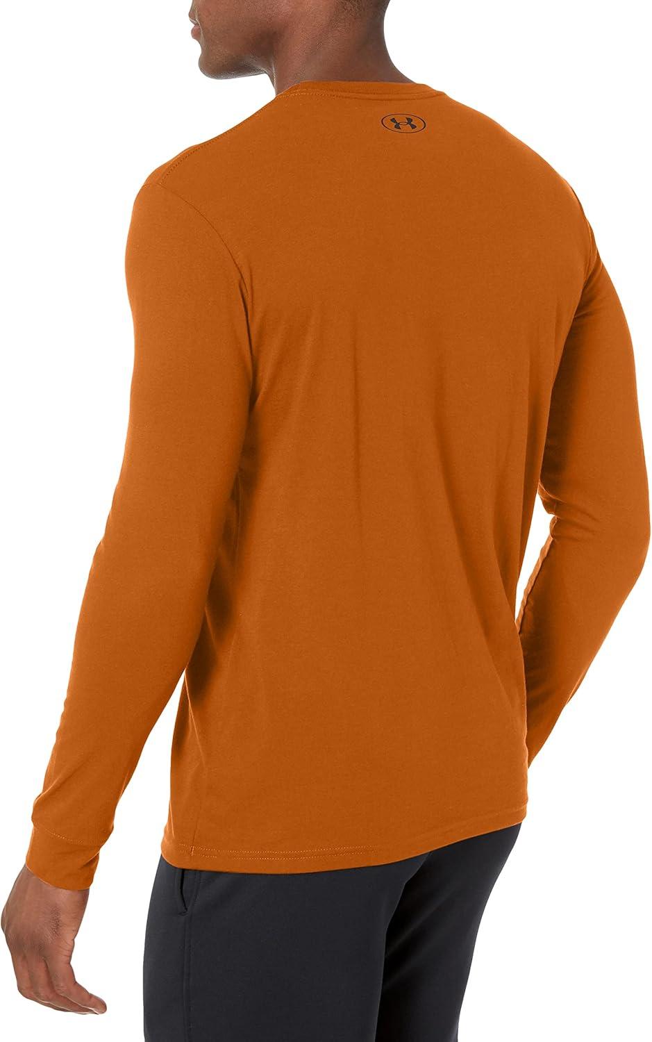 image:imageUnder Armour Mens Sportstyle Left Chest LongSleeve TShirt292 Copper Penny Black