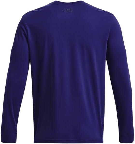 image:imageUnder Armour Mens Sportstyle Left Chest LongSleeve TShirt468 Sonar Blue Black Black
