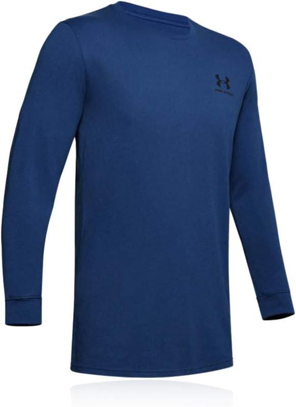 image:imageUnder Armour Mens Sportstyle Left Chest LongSleeve TShirtAmerican Blue 449Black