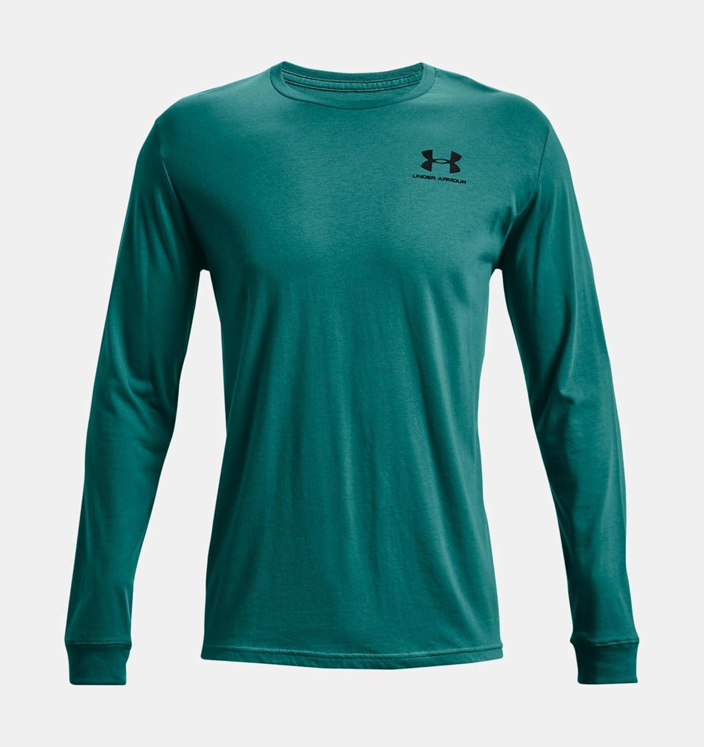 image:imageUnder Armour Mens Sportstyle Left Chest LongSleeve TShirtCerulean 452Black