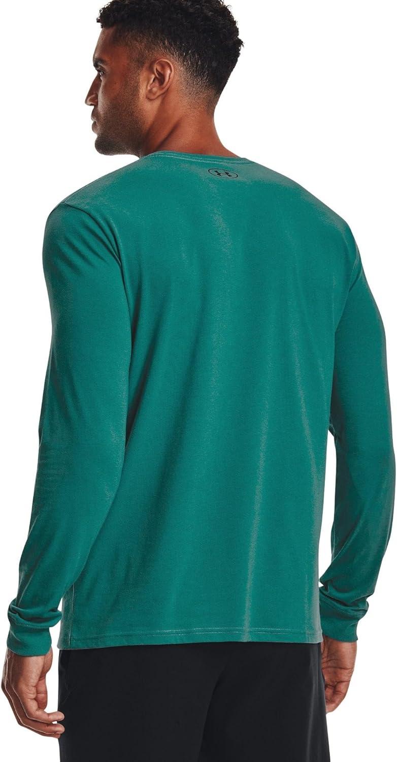 image:imageUnder Armour Mens Sportstyle Left Chest LongSleeve TShirtCerulean 452Black