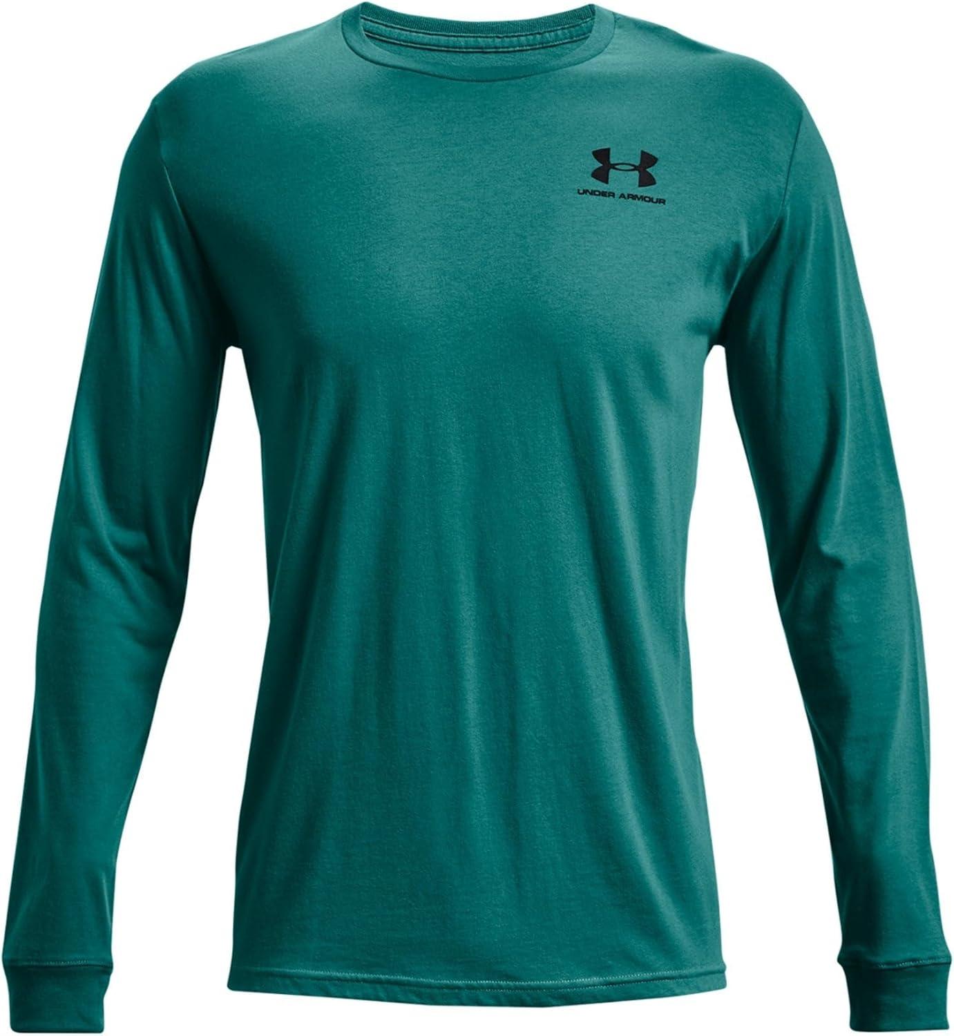 image:imageUnder Armour Mens Sportstyle Left Chest LongSleeve TShirtCerulean 452Black